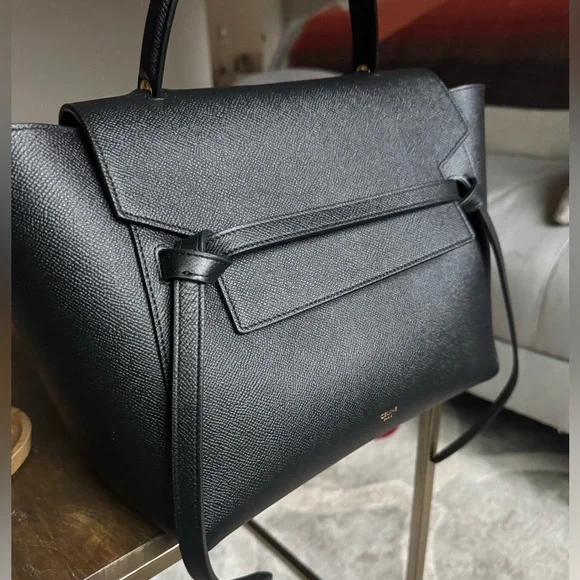 Celine Belt Bag Mini – Black & Gold – Full Set - Picture 7 of 14